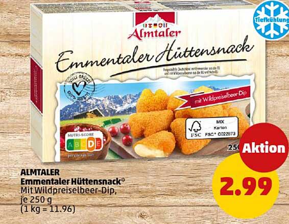 Almtaler Emmentaler Hütten Snack* 