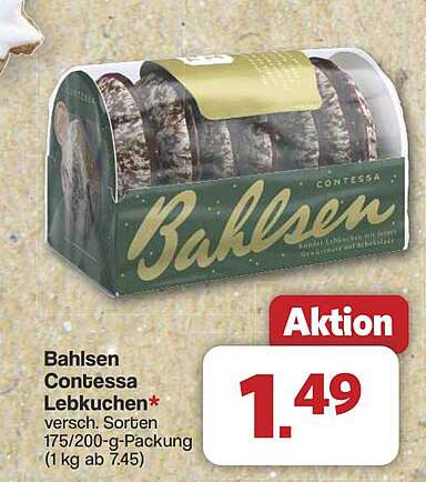 Bahlsen Contessa Lebkuchen