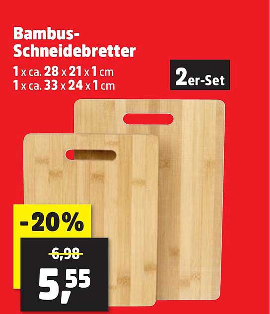 Bambus-Schneidebretter