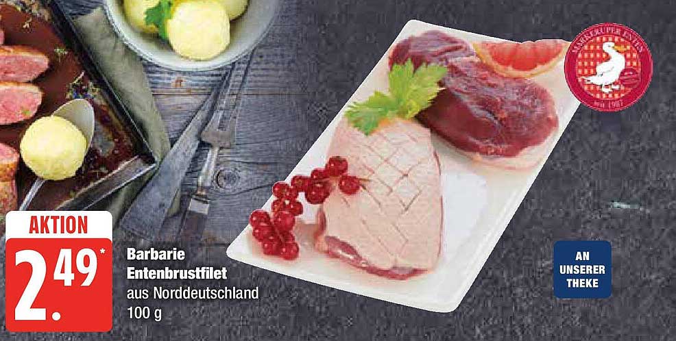 Barbarie Entenbrustfilet aus Norddeutschland