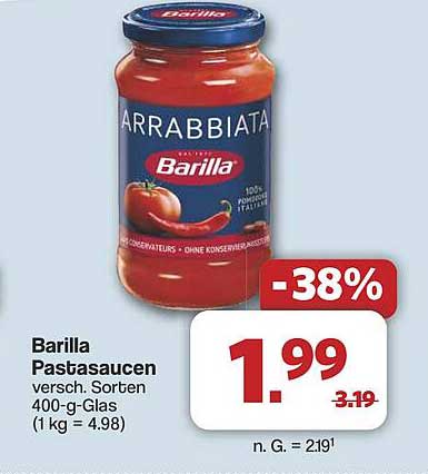 Barilla Arrabbiata Pas sauces