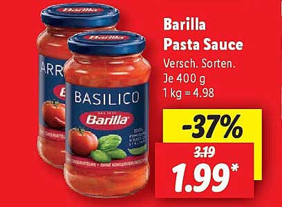 Barilla Pasta Sauce