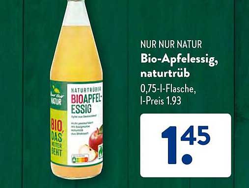 Bio-Apfelessig, naturtrüb