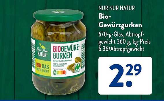 Bio-Gewürzgurken