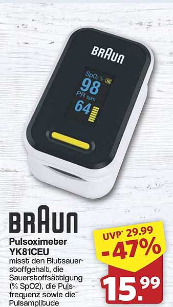 BRAUN Pulsoximeter YK81CEU