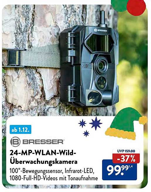 BRESSER 24-MP-WLAN-Wild-Überwachungskamera