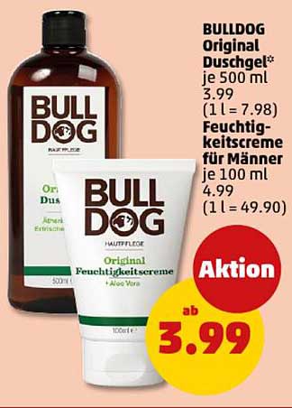 BULLDOG Original Duschgel  
BULLDOG Original Feuchtigkeitscreme für Männer