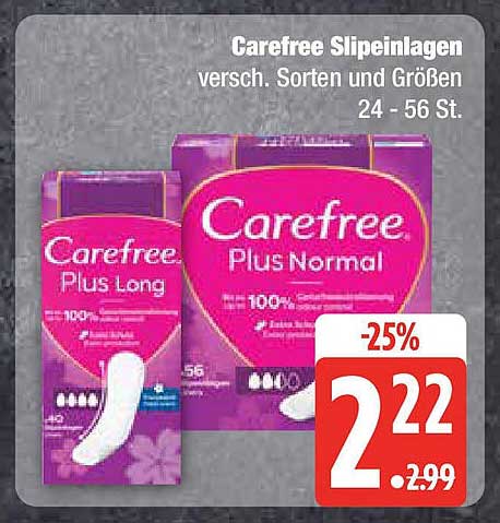 Carefree Slipeinlagen