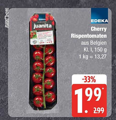 Cherry Rispetomaten aus Belgien