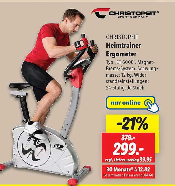 CHRISTOPEIT Heimtrainer Ergometer