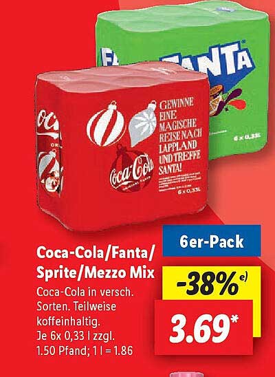 Coca-Cola/Fanta/Sprite/Mezzo Mix