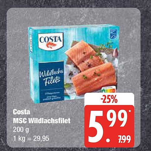 Costa MSC Wildlachsfilet