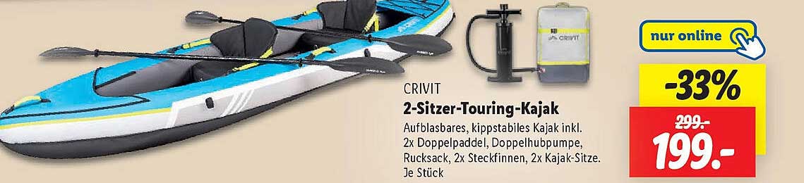 CRIVIT 2-Sitzer-Touring-Kajak