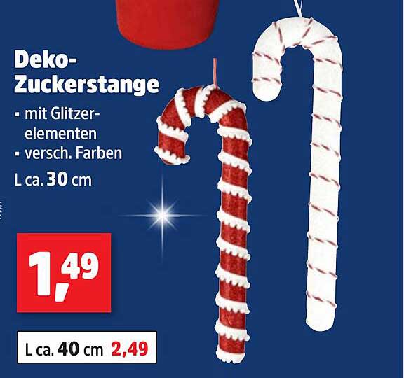 Deko-Zuckerstange