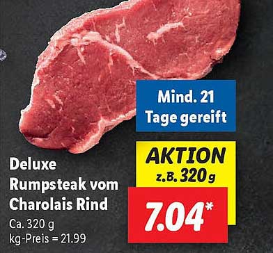 Deluxe Rumpsteak vom Charolais Rind