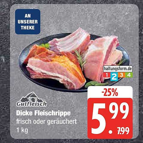 Dicke Fleischrippe