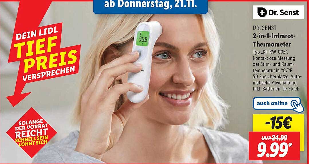 DR. SENST 2-in-1-Infrarot-Thermometer