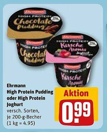 Ehrmann High Protein Pudding oder High Protein Joghurt