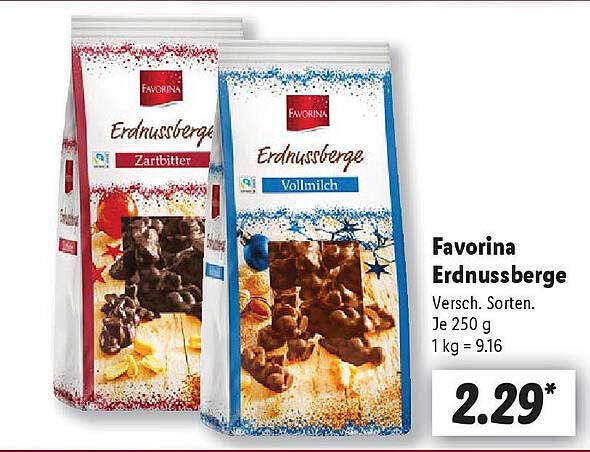 Favorina Erdnussberge