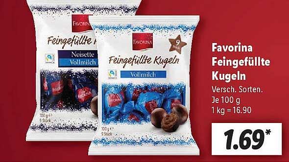 Favorina Feingefüllte Kugeln