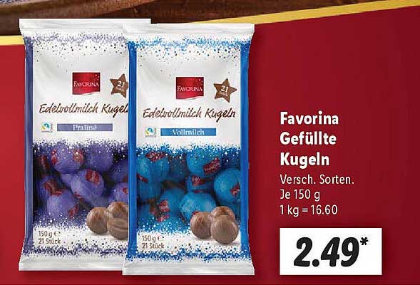 Favorina Gefüllte Kugeln