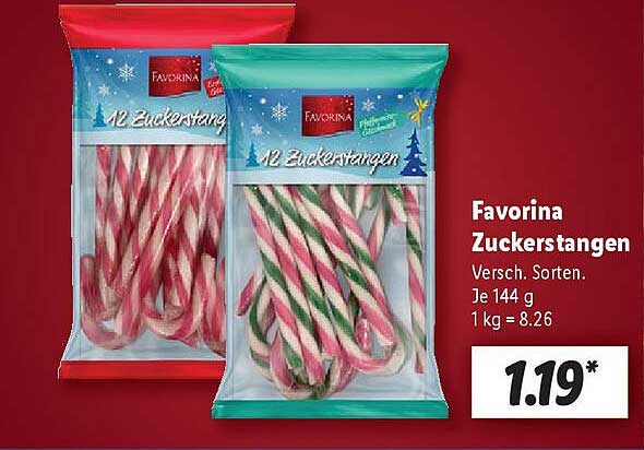 Favorina Zuckerstangen