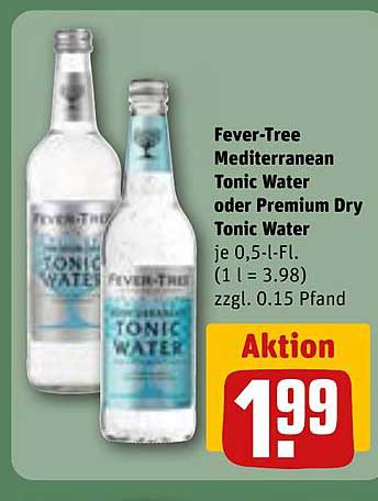 Fever-Tree Mediterranean Tonic Water oder Premium Dry Tonic Water