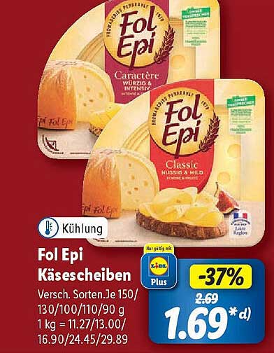 Fol Epi Käse scheiben