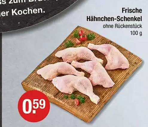 Frische Hähnchen-Schänkel ohne Rückenstück