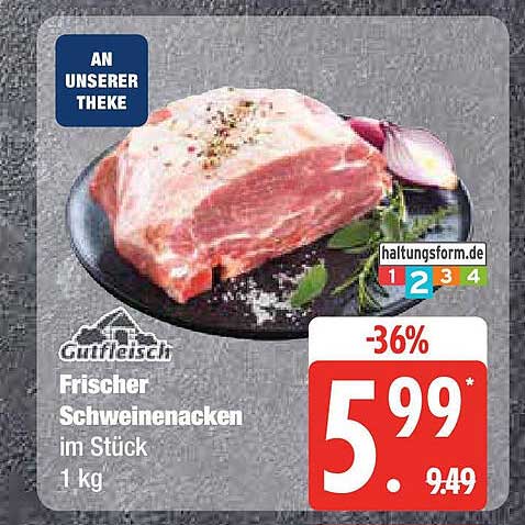 Frischer Schweinenacken