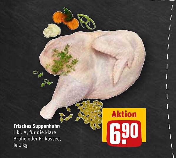 Frisches Suppenhuhn