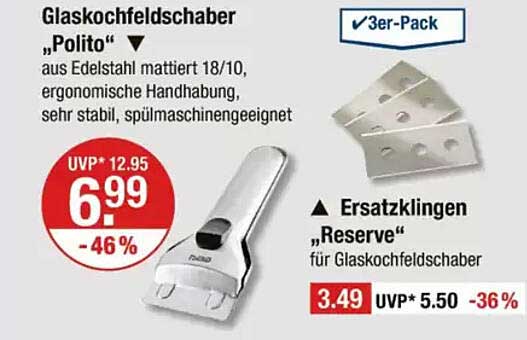 Glaskochfeldschaber „Polito“