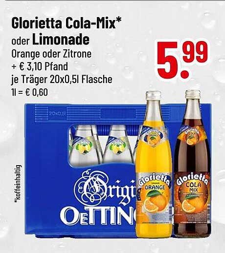 Glorietta Cola-Mix* oder Limonade