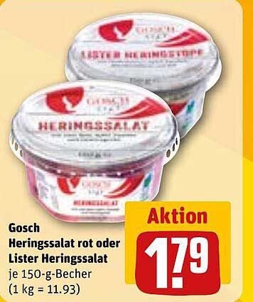 Gosch Heringssalat rot oder Lister Heringssalat