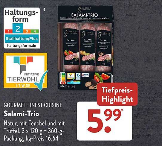 GOURMET FINEST CUISINE Salami-Trio