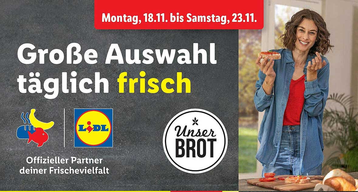 Große Auswahl täglich frisch Unser BROT