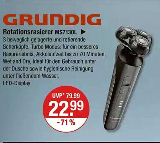 Grundig Rotationsrasierer MS7130L