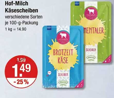 Hof-Milch Käsescheiben