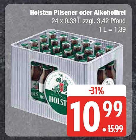 Holsten Pilsener oder Alkoholfrei