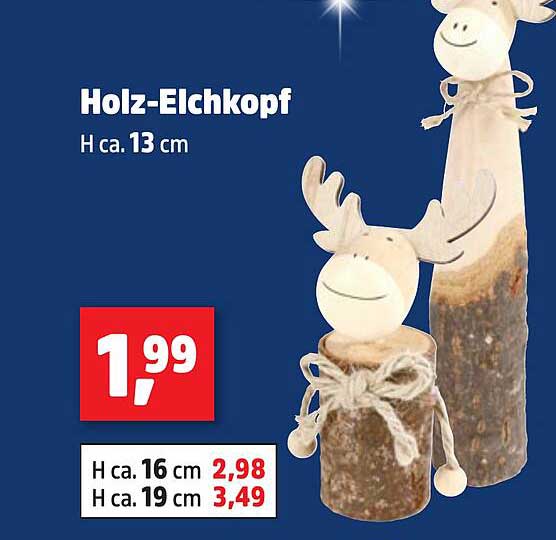 Holz-Elchkopf