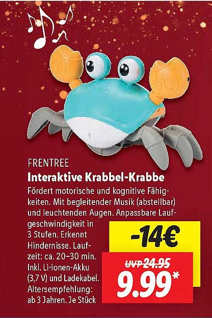 Interaktive Krabbel-Krabbe