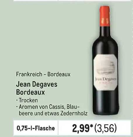 Jean Degaves Bordeaux