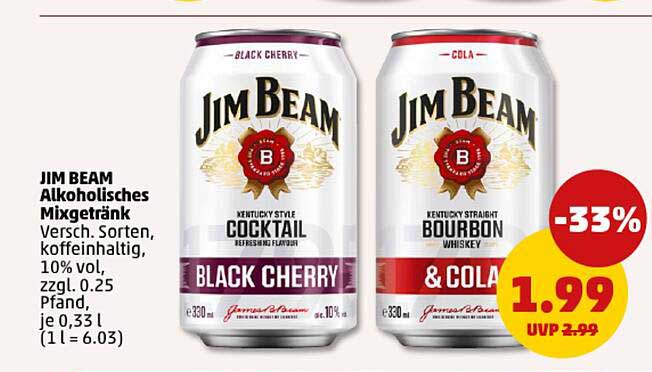 JIM BEAM Alkoholisches Mixgetränk