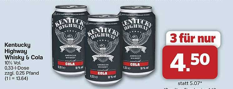 Kentucky Highway Whisky & Cola