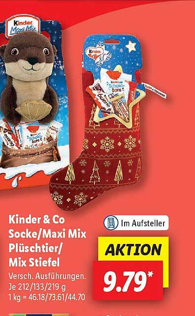 Kinder & Co Socke/Maxi Mix Plüschtier/Mix Stiefel