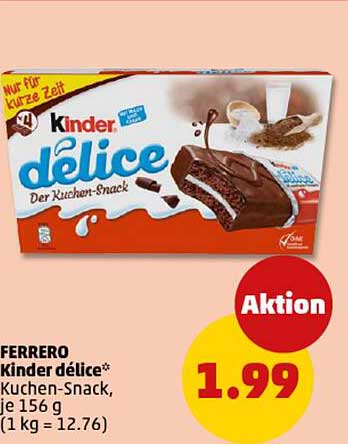 Kinder délice* Kuchen-Snack