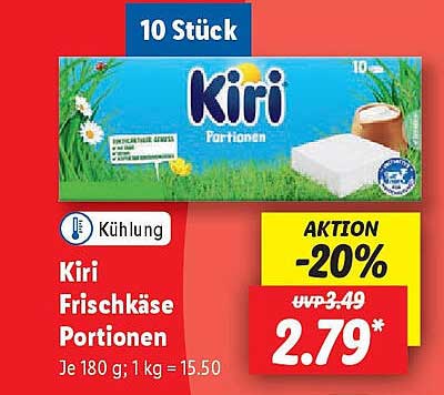 Kiri Frischkäse Portionen