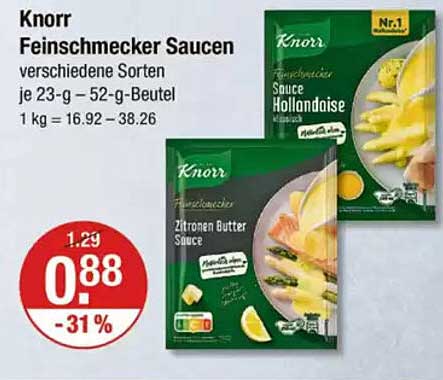 Knorr Feinschmecker Saucen