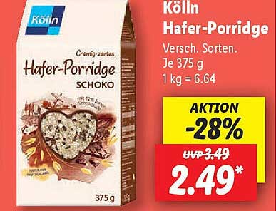 Kölln Hafer-Porridge Schoko