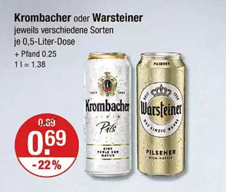 Krombacher oder Warsteiner